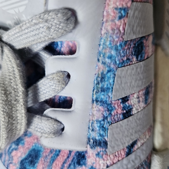 Adidas Blue Pink Marble Art Sneakers - Picture 7 of 12